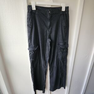 American Eagle SUPER HIGH-RISE BAGGY WIDE LEG Casual Utility Trousers Size 2